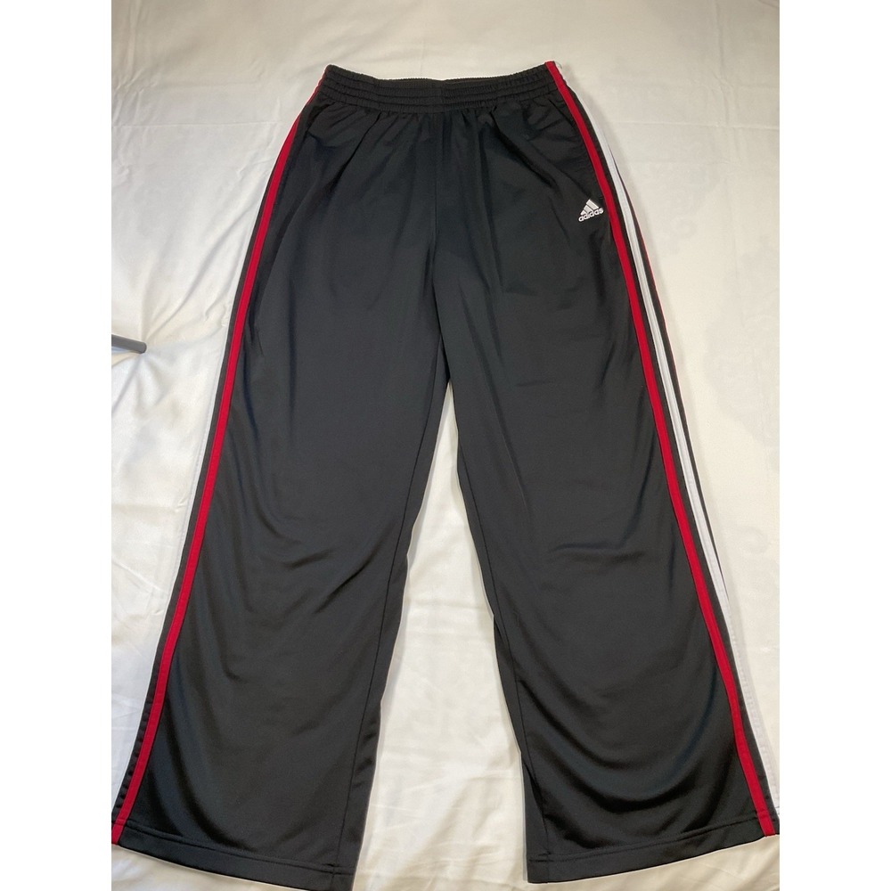 Adidas Baggy Wide Leg 3-Stripe Track Pants Size Large